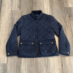 Polo Ralph Lauren Kids Navy Blue Quilted Barn Jacket 313560933 Boys Size L 12-14